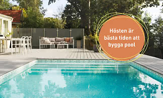Hösten är bästa tiden att bygga pool